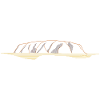 Uluru Lineart | Ayers Rock, Australia