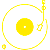 Retro Turntable Line Art