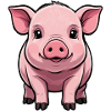 Fermier cadeau cochon mignon