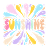 Retro-Pastell-Sonnenschein