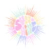 Pastel Sun SUNSHINE Retro Groovy