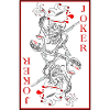 Joker with blades and blood