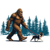 Boston Terrier Bigfoot Funny Cryptid Lover