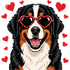 Bernese Mountain Dog Valentine Berner Mom