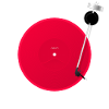 Japan Flag Minimalist Turntable