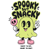 Spooky But Snacky Ghost Design