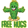 Cactus Free Hugs Funny Cartoon