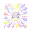 Regenbogenpanda-Sternenexplosion