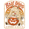Pumpkin goat in Halloween style