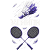 Badminton Purple: Badminton & Racket