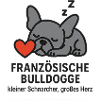 Französische Bulldogge Herzschlaf