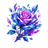 Crown Rose Crystal Blue