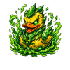 Emerald-Kristall-Ente