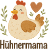 Hühnermama Fröhliche Henne