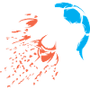 Ballexplosion mit WM Fußballteam Frankreich 