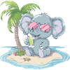 Elephant Summer Palm Tree