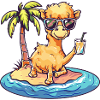 Camel Summer Palm Tree