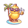 Chicken Summer Palm Tree