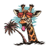 Giraffe Sommer Comic