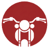 Rundlogo Motorradfrontansicht