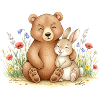 Amis ours et lapins