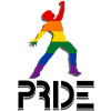 Pride Fist Rainbow Silhouette