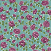 Pink roses on a turquoise background