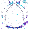 Crystal crowns in night colours