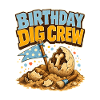 Birthday Dig Crew Fossilieneier-Ausgrabungsparty