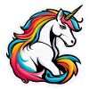 Helles Regenbogen-Einhorn