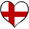 Drapeau du cœur anglais