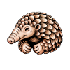 Pangolin Sayings Pine Cone Gift