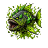 Green Deep Sea Monster