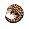 Pangolin Sayings Pine Cone Gift