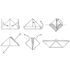 origami folding boat