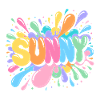 Sunny Splash Letters