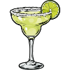 Lime Margarita Glass Illustration