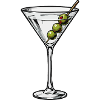 Graphique classique Martini olive