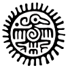 Azteken Vogel Symbol