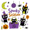 Spooky Season - Funny Halloween Cat Characters