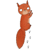 Squirrel with big eyes