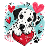 Dalmatian Love - black