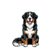 Patriotic Bernese Mountain Dog USA Berner