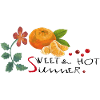 Zitrusfrucht Blüten Ornament