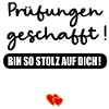 Abschluss Prüfungen geschafft