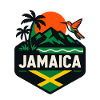 Jamaica Palm Trees Sunset Hummingbird