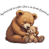 Kuschelbär Mama und Babybär