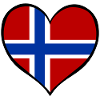 Norway Heart Flag used