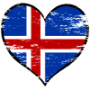 Island Herzflagge used