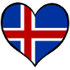 Iceland Heart Flag